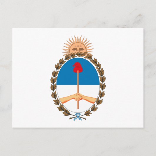 Argentinischer Wappen Postkarte (Vorderseite)