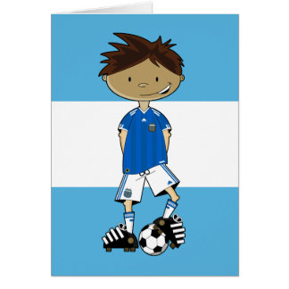 Argentinischer Weltmeisterschaft-Fußball-Junge