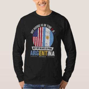 Argentinisches amerikanisches Patriot Herz kommt a T-Shirt