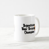 Argentinisches Bier-trinkender Meister Kaffeetasse (VorderseiteRechts)