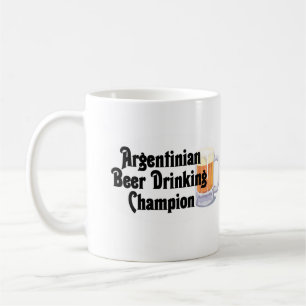 Argentinisches Bier-trinkender Meister Kaffeetasse