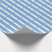 Argentinisches Fahnenpapier Geschenkpapier (Ecke)
