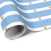 Argentinisches Fahnenpapier Geschenkpapier (Rolleneckpunkt)