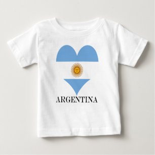 Argentinisches Flagge Baby T-shirt