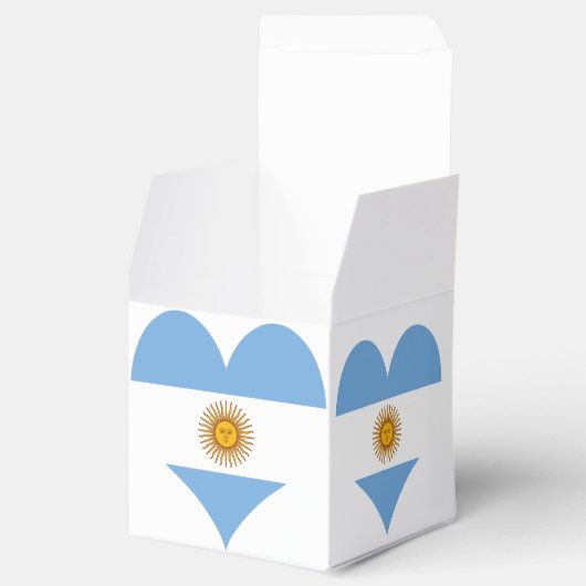 Argentinisches Flagge Geschenkschachtel (Geöffnet)