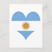 Argentinisches Flagge Postkarte (Vorderseite)