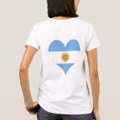 Argentinisches Flagge T-Shirt (Rückseite)