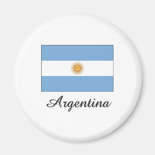 Argentinisches Flaggendesign Magnet (Vorne)