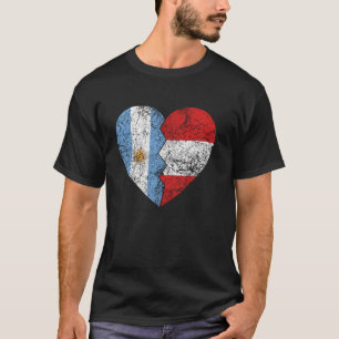 Argentinisches Flaggenherz Argentinien Peru Fla T-Shirt