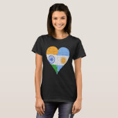 Argentinisches Flaggenherz T-Shirt (Vorne ganz)