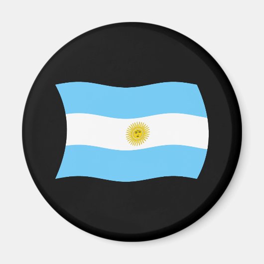 Argentinisches Flaggenmagnet Magnet (Vorne)