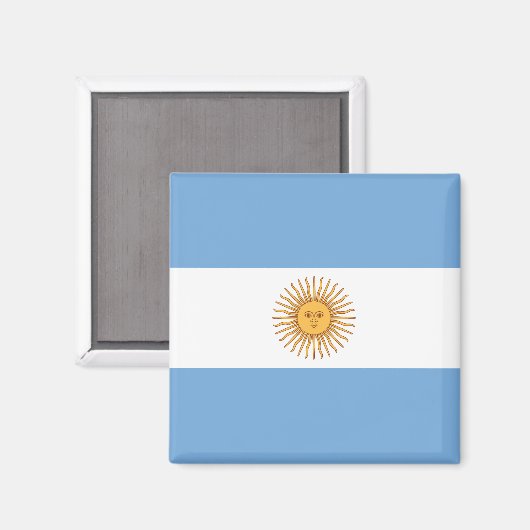 Argentinisches Flaggenmagnet Magnet (Vorderseite/Rückseite)