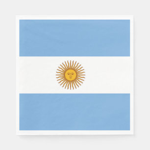 Argentinisches Flaggenpapier Napkin Serviette