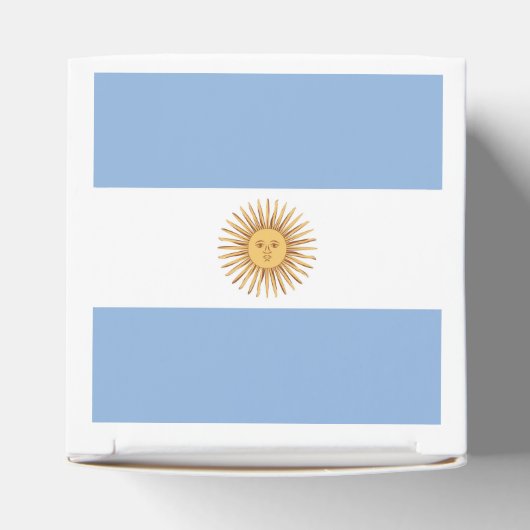 Argentinisches Flaggenzeichen Geschenkschachtel (Oben)