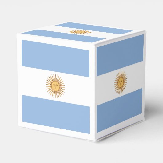 Argentinisches Flaggenzeichen Geschenkschachtel (Rückseite)