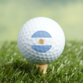 Argentinisches Flaggenzeichen Golfball (Insitu T-Shirt)