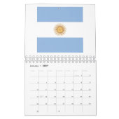 Argentinisches Flaggenzeichen Kalender (Jan 2027)