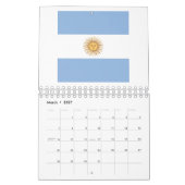 Argentinisches Flaggenzeichen Kalender (Mär 2027)