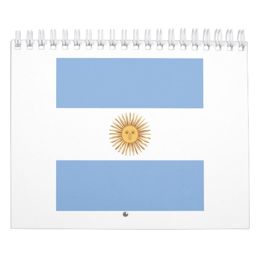 Argentinisches Flaggenzeichen Kalender (Titelbild)