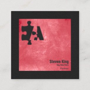 Argentinisches Gesetz Red Quadratische Visitenkarte