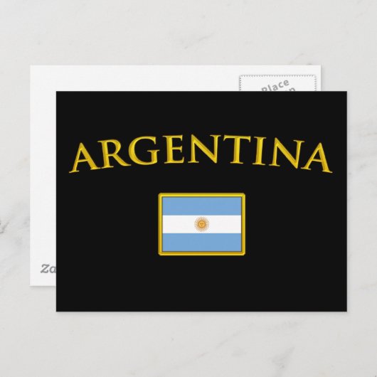 Argentinisches Gold Postkarte (Vorne/Hinten)