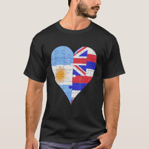 argentinisches Hawaiianerherz T-Shirt