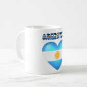 Argentinisches Herz Kaffeetasse (Vorderseite Links)