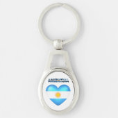 argentinisches Herz Schlüsselanhänger (Vorderseite)