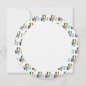 Argentinisches irisches Kleeblatt zum Geburtstag Einladung (Rückseite)