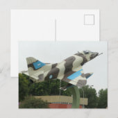 Argentinisches Kampfflugzeug Postkarte (Vorne/Hinten)