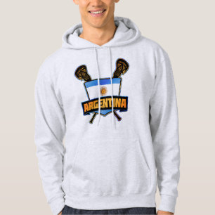 Argentinisches Logo für die Flagge Lacrosse Hoodie