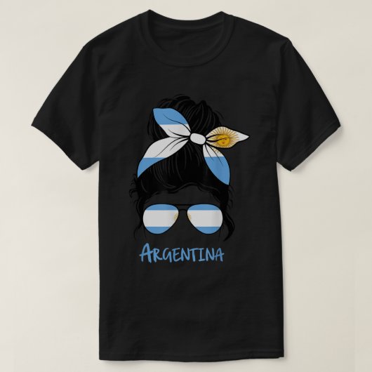 Argentinisches Mädchen Argentiniens Mädchen Chica T-Shirt (Design vorne)