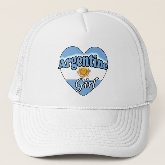 Argentinisches Mädchen Truckerkappe (Vorderseite)