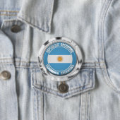 Argentinisches RundEmblem Button (Beispiel)