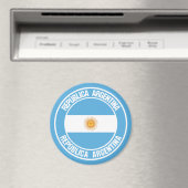 Argentinisches RundEmblem Magnet (In Situ (Geschirrspüler))