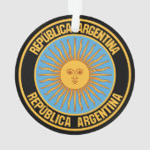 Argentinisches RundEmblem Ornament (Rückseite)