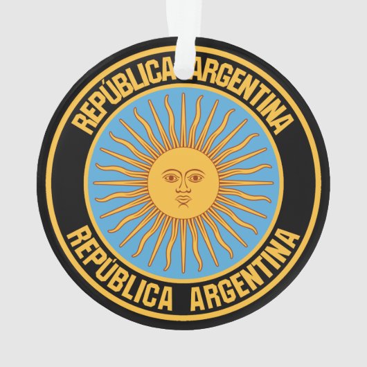 Argentinisches RundEmblem Ornament (Rückseite)