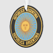 Argentinisches RundEmblem Ornament (Vorderseite)