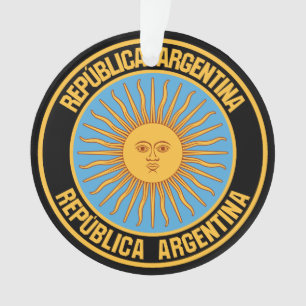 Argentinisches RundEmblem Ornament