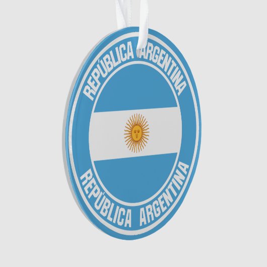 Argentinisches RundEmblem Ornament (Vorderseite)