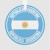 Argentinisches RundEmblem Ornament (Rückseite)