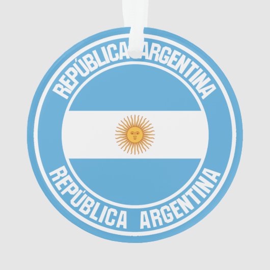 Argentinisches RundEmblem Ornament (Rückseite)