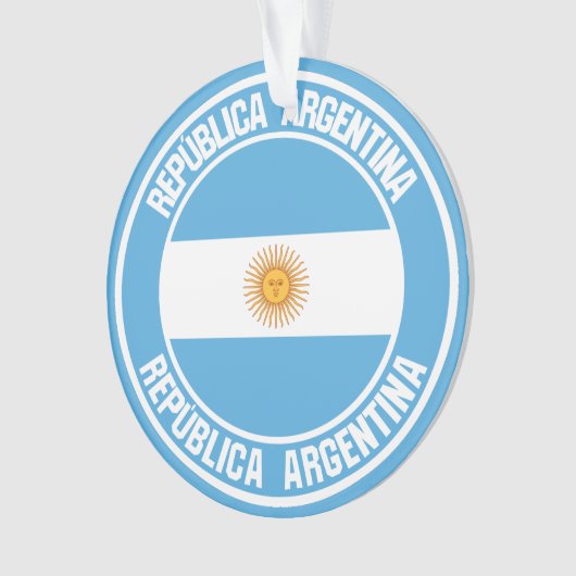 Argentinisches RundEmblem Ornament (Vorderseite)