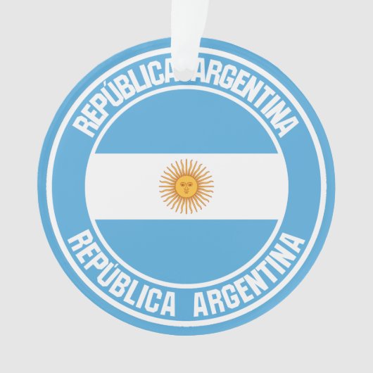 Argentinisches RundEmblem Ornament (Vorderseite)