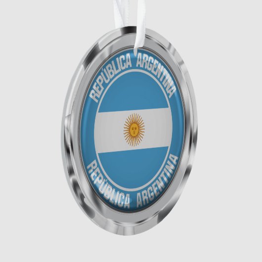 Argentinisches RundEmblem Ornament (Vorderseite)