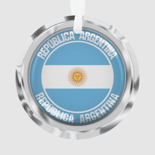 Argentinisches RundEmblem Ornament (Rückseite)