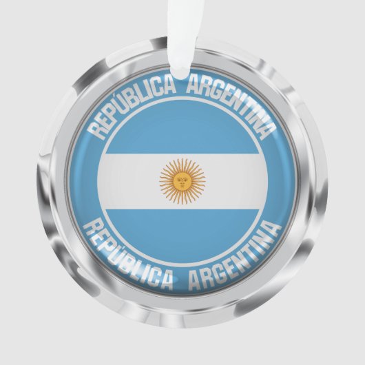 Argentinisches RundEmblem Ornament (Vorderseite)