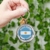 Argentinisches RundEmblem Schlüsselanhänger (Hand)