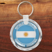 Argentinisches RundEmblem Schlüsselanhänger (Vorderseite)