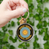 Argentinisches RundEmblem Schlüsselanhänger (Hand)